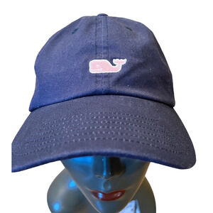 Vineyard Vines Hat Whale Navy Pink Whale Adjustable Baseball Cap